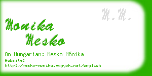 monika mesko business card